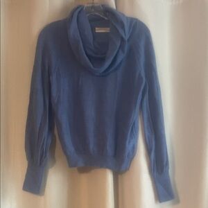 Anthropologie Blue Cowl Neck Sweater